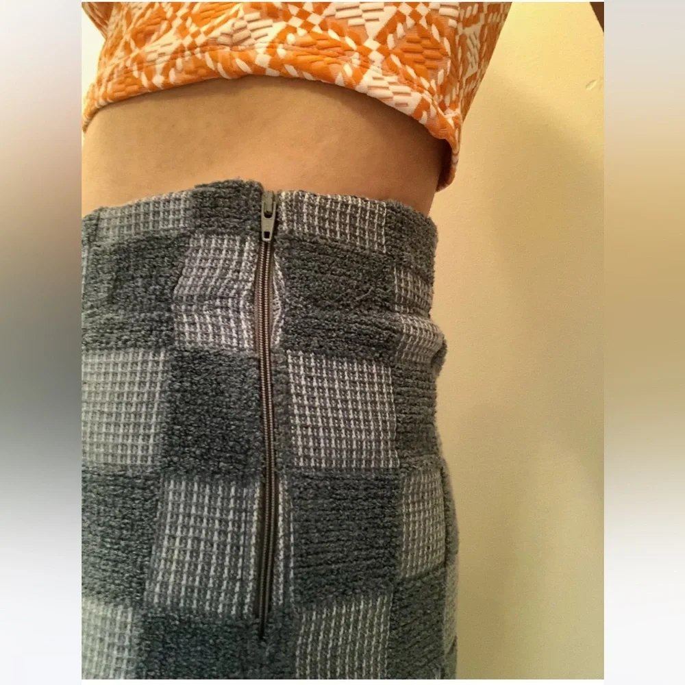 Seea Upcycled denim Keiko Checkered Pants - Picture 7 of 9